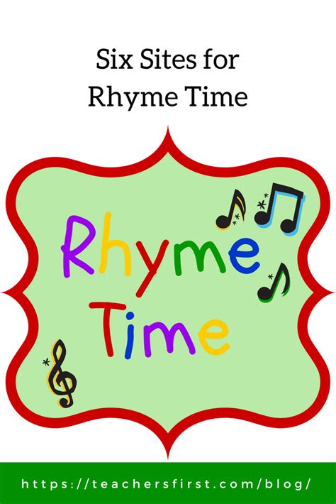 Six Sites For Rhyme Time Teachersfirst Blog