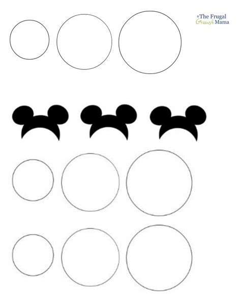 Mickey Mouse Ears Template Diy Snow White Mickey Mouse Ears Ornament