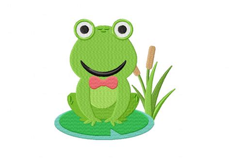 Frog Conductor Machine Embroidery Design Daily Embroidery