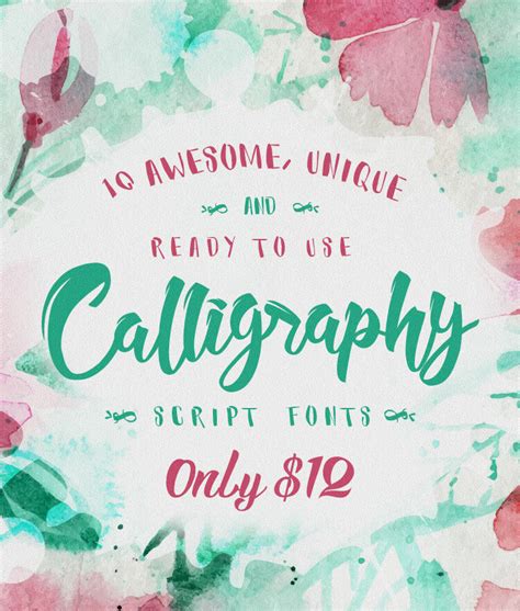 10 Awesome Unique And Ready To Use Calligraphy Script Fonts Graphic