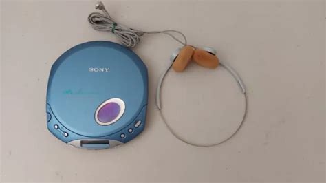 Rare Sony Walkman Portable Cd Player D E351 Blue Tested Working