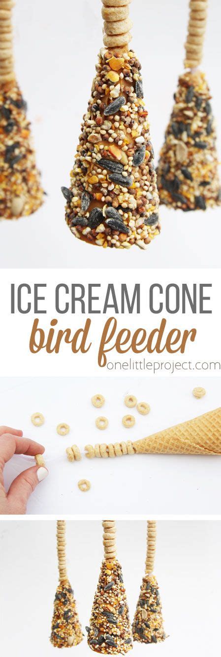 Ice Cream Cone Bird Feeder Bird Feeders For Kids To Make Bird Feeder