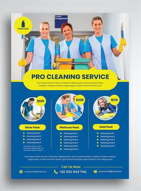 Cleaning Service Flyer Template Psd Cleaning Service Flyer Free