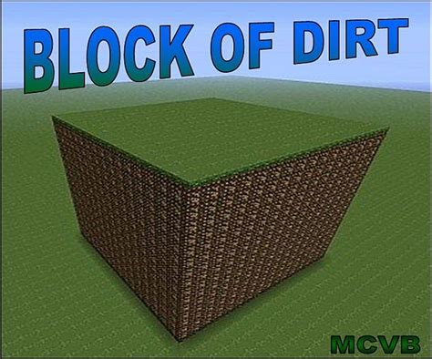 Block Of Dirt Challenge Map Minecraft Project