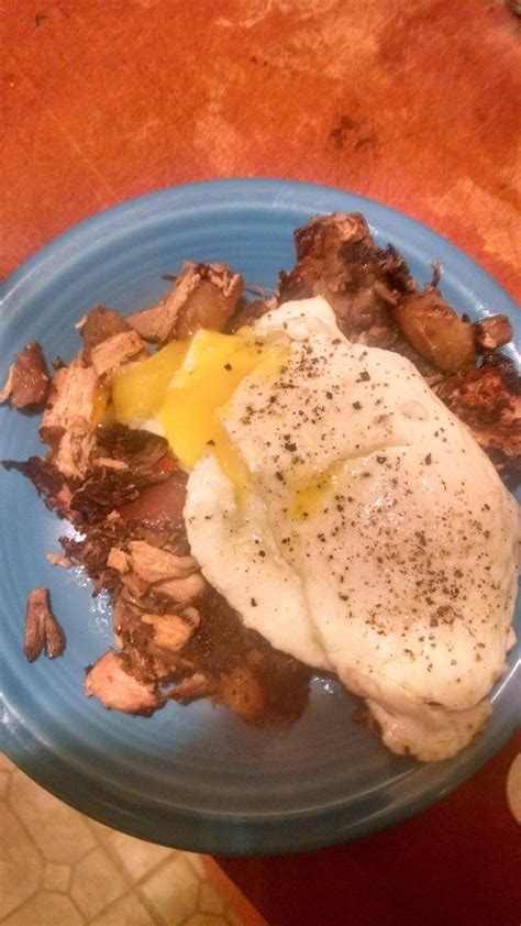 Pulled Pork Hash And Eggs Food