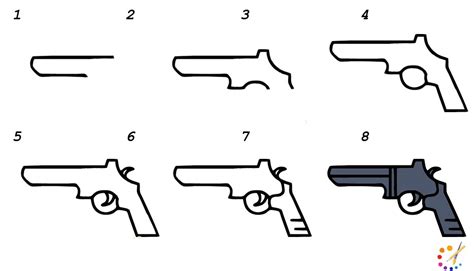 How To Draw A Shotgun Step By Step Easy Ventura Artirles