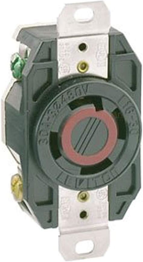 Leviton 2730 30 Amp 480 Volt 3py Flush Mounting Locking Receptacle