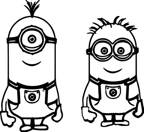 Minion Outline Drawing At Explore Collection Of