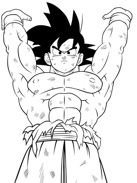 Dibujos Para Colorear De Goku