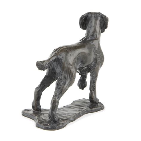 Bronze Dog Sculpture Standing Springer Spaniel By Sue Maclaurin