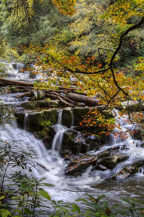 Appalachian Mountain Waterfall Photograph By Debra And Dave Vanderlaan