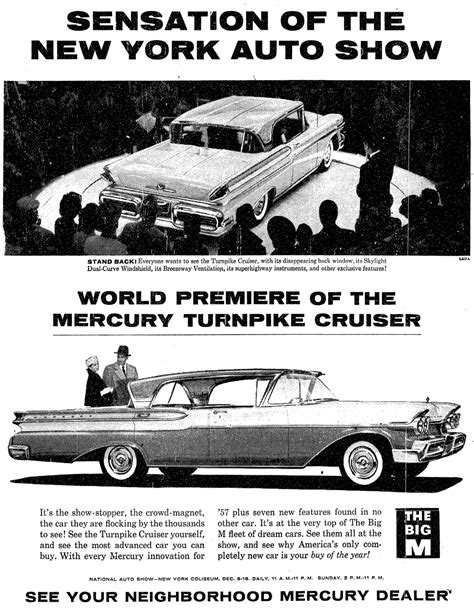 Plan59 Old Newspaper Ads 1957 Mercury Turnpike Cruiser