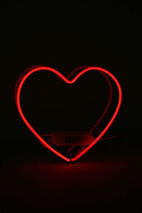 Retro Red Heart Aesthetic Neon Wallpapers Wallpaper Cave