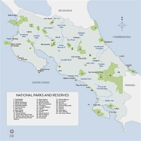 Costa Rica National Parks And Reserves