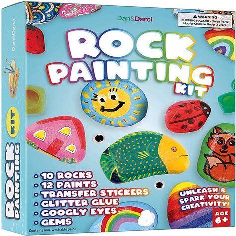 Dananddarci Rock Painting Kit For Kids Supplies For Painting Rocks