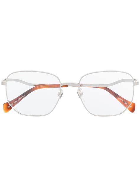 Gucci Eyewear Square Frame Clear Glasses Farfetch