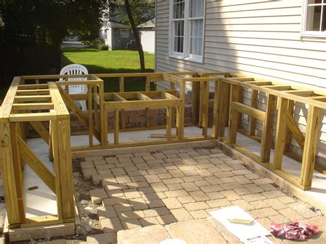 This is a cost effective backyard patio idea. NJ Home Improvement Blog: Outdoor Bar and Grill