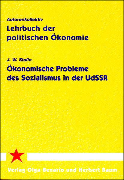 Lehrbuch Der Politischen Ökonomie And Stalin Ökonomische Probleme Des