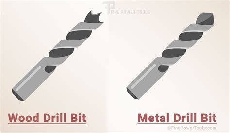 Wood Vs Metal Drill Bits Identify Differences Types