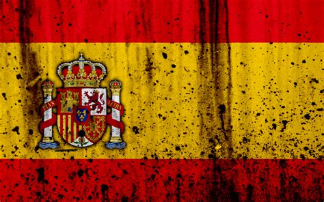 Diese flag wallpaper app bietet ihnen die beste flagge spaniens zusammen mit bildern von spanien. Download wallpapers Spanish flag, 4k, grunge, flag of ...