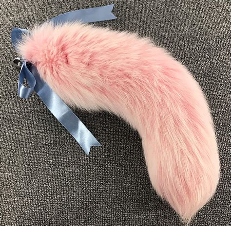 pink fox tail butt plug wolf tail plug sex toy tail etsy