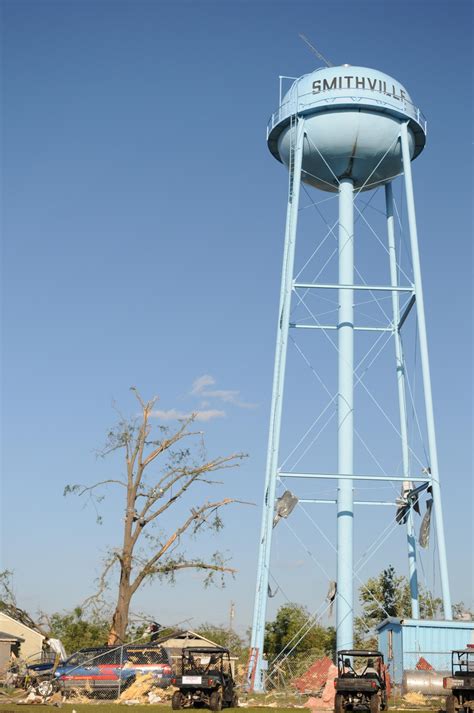 dvids images city water tower wears remnants of recent storm [image 1 of 13]