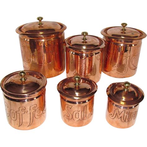 You decorated your kitchen with the most modern concepts because you emanating with vintage flavor and durable construction, each of those cuties is made of copper and. The Best Set of Copper Kitchen Canisters I've Seen from ...