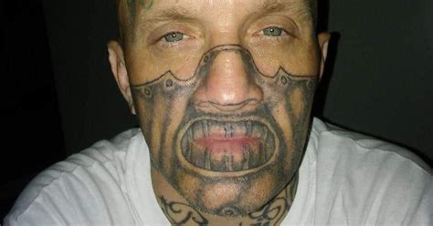 Face Tattoo Man Arrested After Police Posts Mug Shot