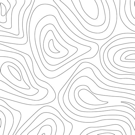 Lines Map Seamless Pattern Topographic Contour Map Drawing Contour