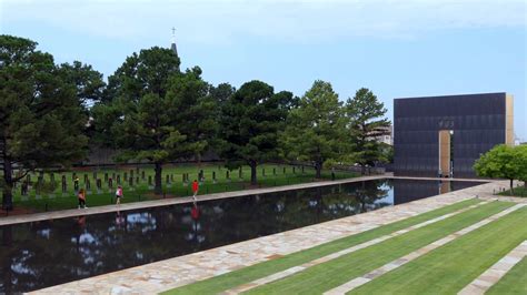 View Of The Oklahoma City National Memorial In Oklahoma City United