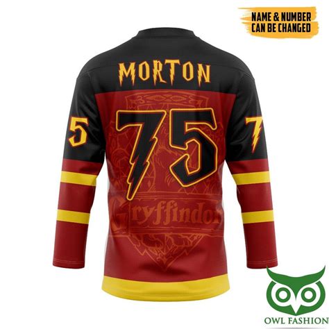 Harry Potter Gryffindor Custom Name Number Hockey Jersey Owl Fashion Shop