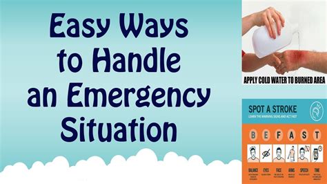 easy ways to handle an emergency situation health tips part5 youtube