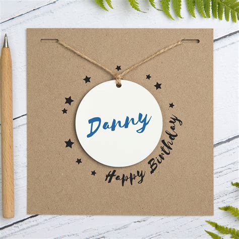 Personalised Happy Birthday Token Card By Slice Of Pie Designs