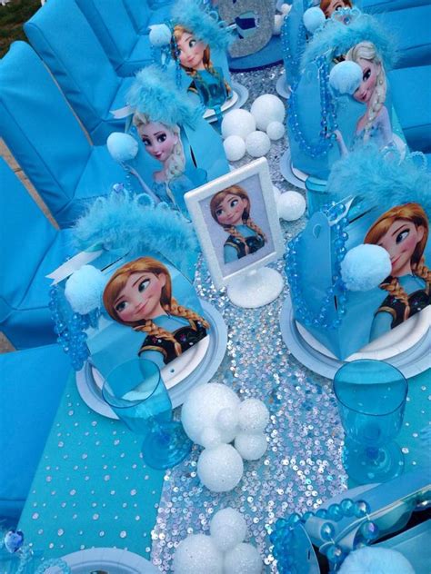 The Frozen Princess Birthday Party Is On Display