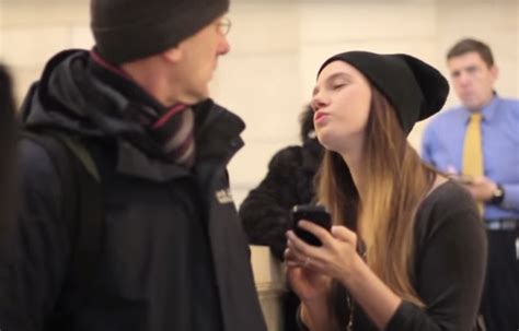 A Girl Tries To Kiss Random Strangers After Asking Them For Directions