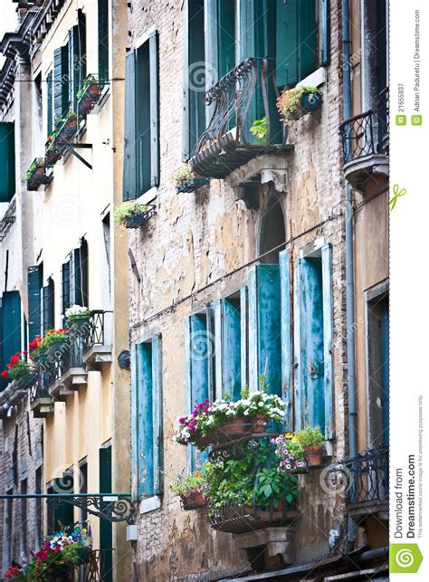 windows in venice stock image image of canal history 21655937