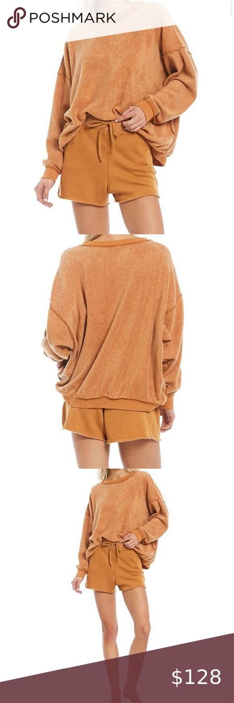 Free People Kelly Washed Set Rust Cognac Brown Nwt Clothes Design Fashion Plus Fashion