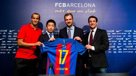 Fc Barcelona And Konami Digital Entertainment Sign Global Sponsorship