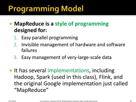 Cs246mining Massive Datasets Intro And Mapreduce Ppt Download