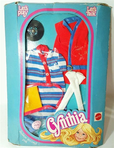 Vintage 1971 70s Mattel Cynthia Doll Outfit Clothes Best Friend School Fun Nib 1785187805