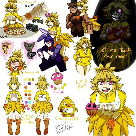 Chica The Chicken By Emil Inze On Deviantart Anime Fnaf Fnaf