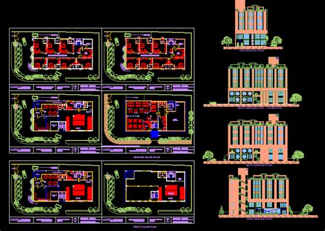 Detailed Floor Plan Of Hotel In Autocad D Dwg File Cad File Cadbull