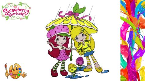 Coloring Strawberry Shortcake And Lemon Meringue Coloring Pages