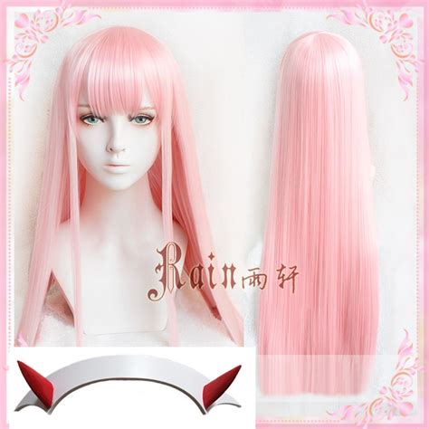 New Arrival Darling In The Franxx 02 Zero Two 100cm Long Pink Synthetic