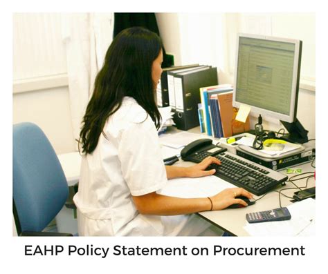Eahp Eu Monitor Hospital Pharmacists Role In Procurement European