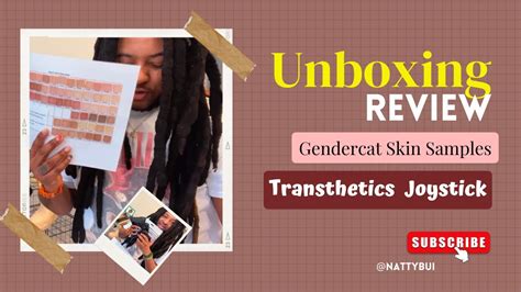 unboxing of gendercat skin samples and transthetics joystick with remote black non binary youtube