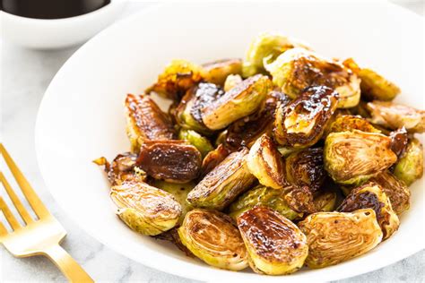 Using tongs, arrange brussels cut side down on baking sheet. Oven-Roasted Balsamic Vinegar Brussels Sprouts Recipe