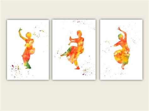 Dance Art Prints Colorful Wall Art Living Room Decor Etsy