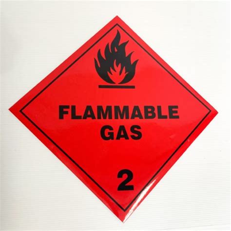 Hazardous Materials Placard Flammable Gas Class 2 Marair