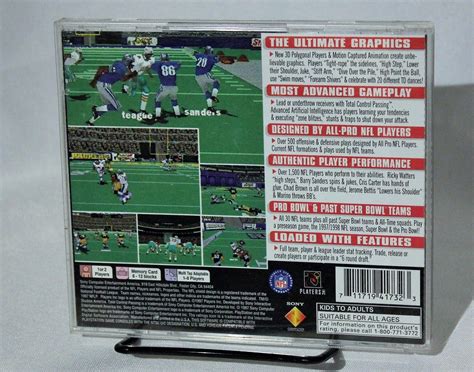 Nfl Gameday 98 Ps1 Sony Playstation Disc And Case Nfl Ebay